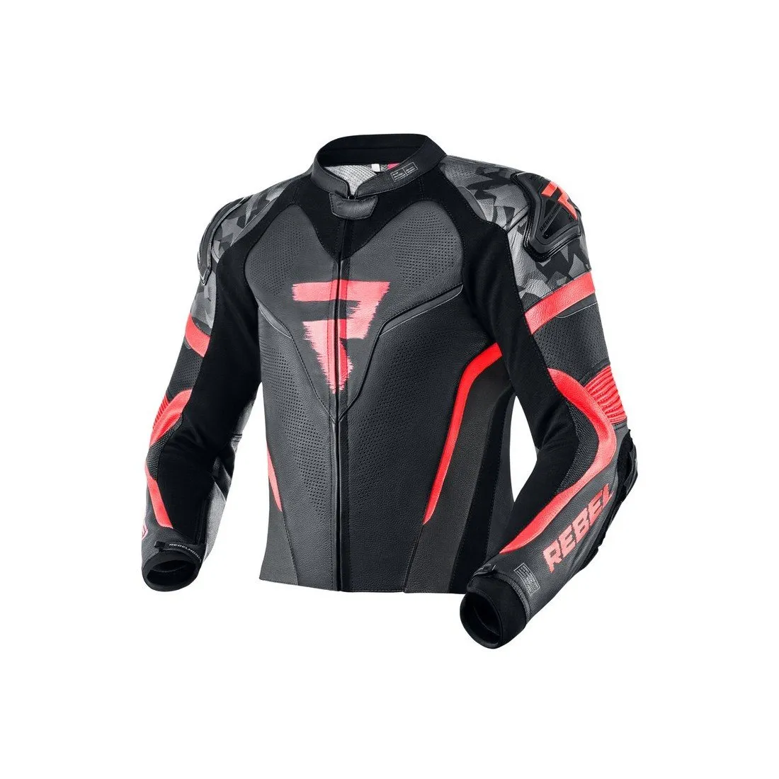 Rebelhorn Veste Rebel noir rouge fluo